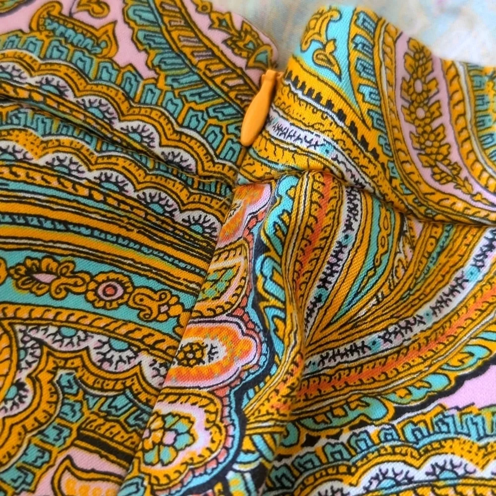J. Crew vibrant paisley